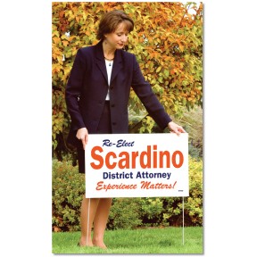 2-Sided Yard Signs with Frames - 1 color