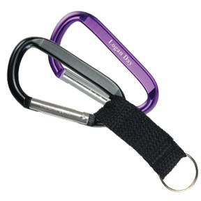 Carabiner with Strap & Keyring