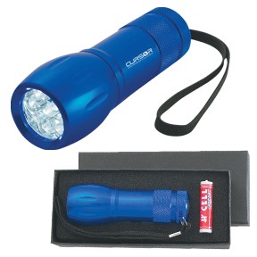 Aluminum LED Torch Light w Strap