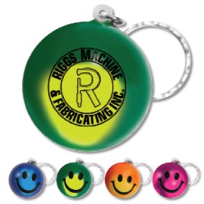 Mood Smiley Face Stress Keychain