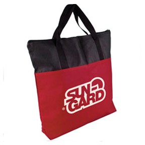 Two-Tone Non-Woven Zip Tote