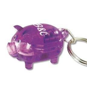 Light Up Piggy Keytag