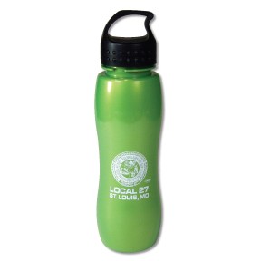Shimmerz Slip Grip Sport Bottle w/ Crest Loop Lid
