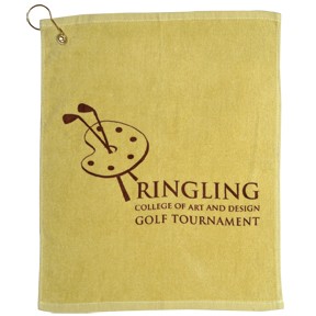 Golf Towel w Grommet & Hook -18