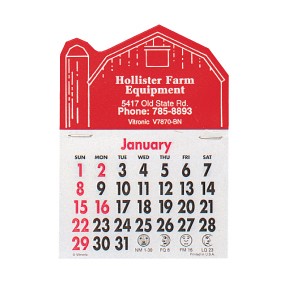 Press-N-Stick Calendars - Barn