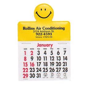 Press-N-Stick Calendars - Happy Face