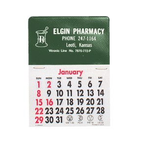 Press-N-Stick Calendars - Rectangle