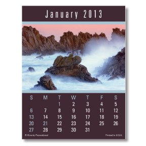 Press-N-Stick Calendars w Pictures - Scenic